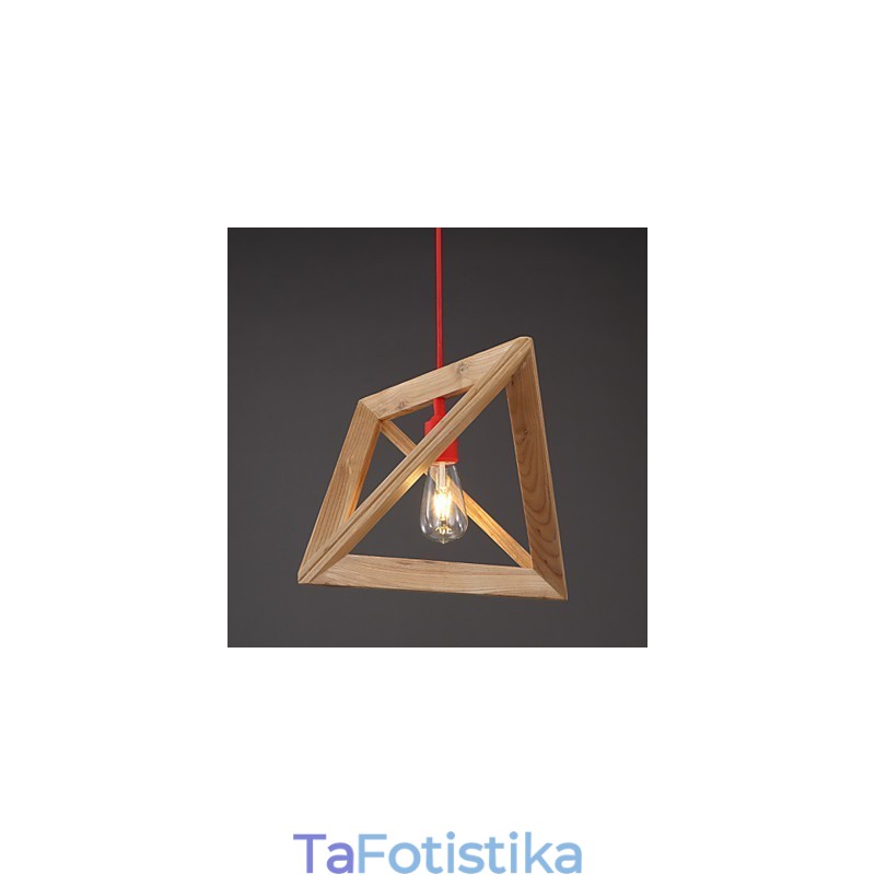 Nordic Wood Chandelier Cafe Clothing Δημιουργικός ρετρό διακοσμητικός πολυέλαιος δρυός