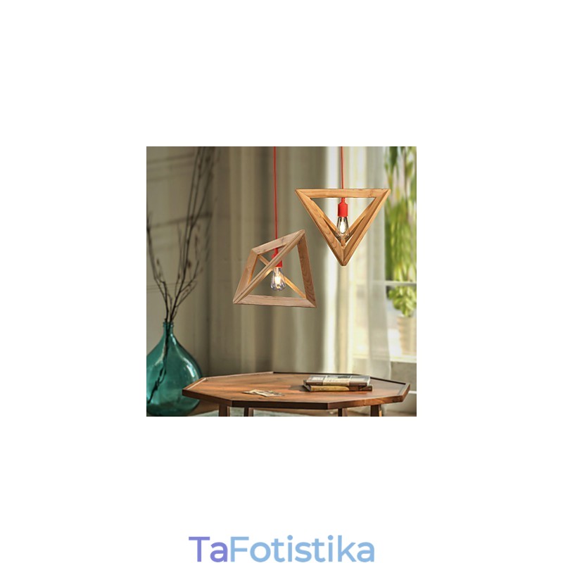 Nordic Wood Chandelier Cafe Clothing Δημιουργικός ρετρό διακοσμητικός πολυέλαιος δρυός