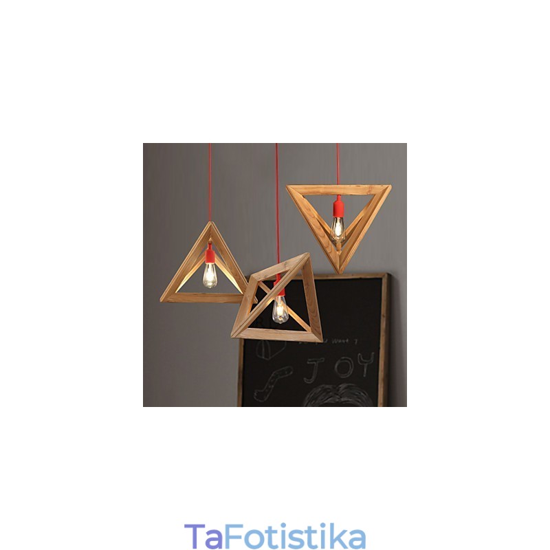 Nordic Wood Chandelier Cafe Clothing Δημιουργικός ρετρό διακοσμητικός πολυέλαιος δρυός