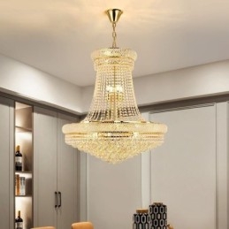 Κρυστάλλινο Κρεμαστό Φωτιστικό Μοντέρνο Duplex Διακοσμητικό Φωτιστικό Οροφής