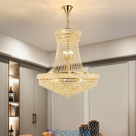 Κρυστάλλινο Κρεμαστό Φωτιστικό Μοντέρνο Duplex Διακοσμητικό Φωτιστικό Οροφής Κρυστάλλινο Κρεμαστό Φωτιστικό Μοντέρνο Duplex Διακοσμητικό Φωτιστικό Οροφής