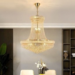 Κρυστάλλινο Κρεμαστό Φωτιστικό Μοντέρνο Duplex Διακοσμητικό Φωτιστικό Οροφής