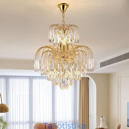 Κρυστάλλινο Κρεμαστό Φωτιστικό Σύγχρονο Duplex Διακοσμητικό Φωτιστικό Οροφής Κρυστάλλινο Κρεμαστό Φωτιστικό Σύγχρονο Duplex Διακοσμητικό Φωτιστικό Οροφής