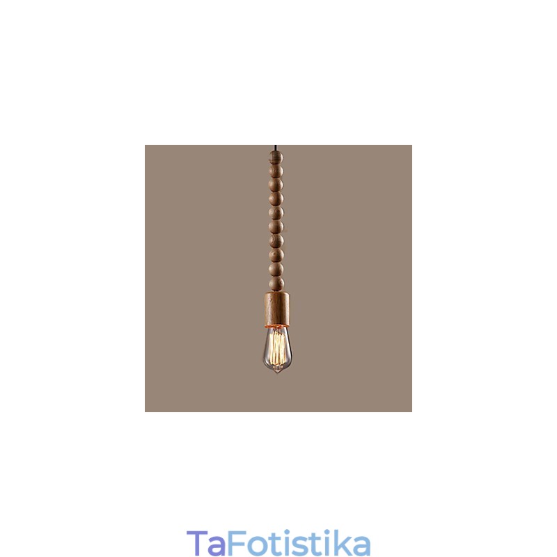 Πολυέλαιος Mini Style Παραδοσιακό Κλασικό Ξύλινο Μπαμπού