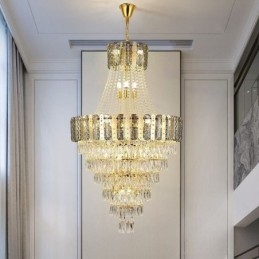 Φωτιστικό κρεμαστό κωνικό κρυστάλλινο Exquisite Duplex Διακοσμητικό Φωτιστικό Οροφής