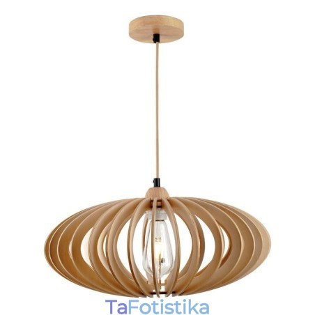 Φωτιστικό οροφής κούτσουρο Basswood 17cm Οβάλ Ξύλινο Αμπαζούρ Φωτιστικό οροφής κούτσουρο Basswood 17cm Οβάλ Ξύλινο Αμπαζούρ