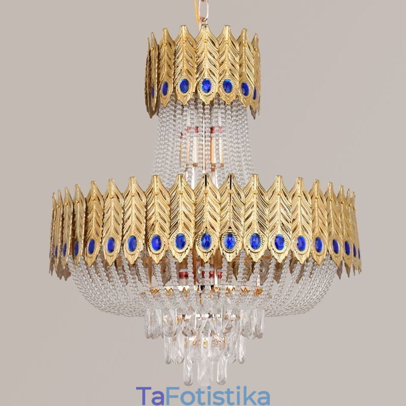 Κρυστάλλινο Κρεμαστό Φωτιστικό Πολυτελείας Διακοσμητικό Φωτιστικό Οροφής 60εκ