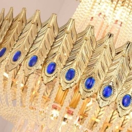 Κρυστάλλινο Κρεμαστό Φωτιστικό Πολυτελείας Διακοσμητικό Φωτιστικό Οροφής 60εκ