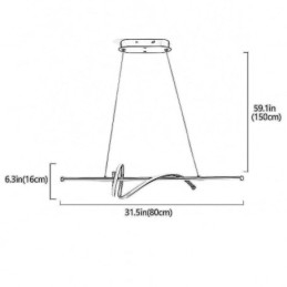 Κρεμαστό Φωτιστικό Μινιμαλιστικό Κοντό Φωτιστικό Οροφής