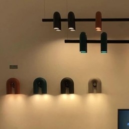 Φωτιστικό οροφής Σφυρήλατο σίδερο σε σχήμα U κρεμαστό φως 90 Περιστρεφόμενη απόχρωση
