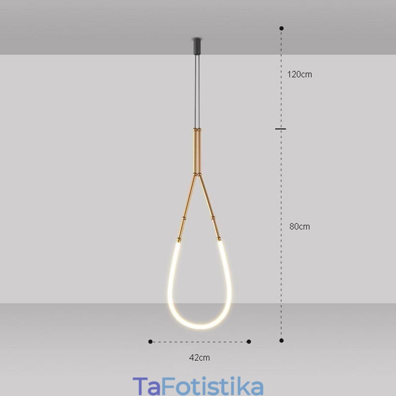 Κρεμαστό Φωτιστικό Creative Line Μπαμπού Φωτιστικό Οροφής Μαύρο Χρυσό