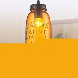 Μενταγιόν 1 Light Italy Style Διάφανη επιμετάλλωση