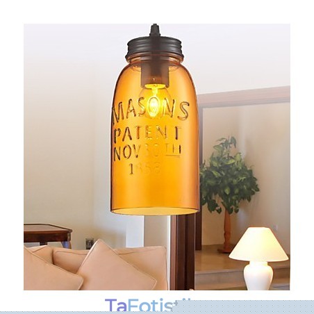 Μενταγιόν 1 Light Italy Style Διάφανη επιμετάλλωση Μενταγιόν 1 Light Italy Style Διάφανη επιμετάλλωση