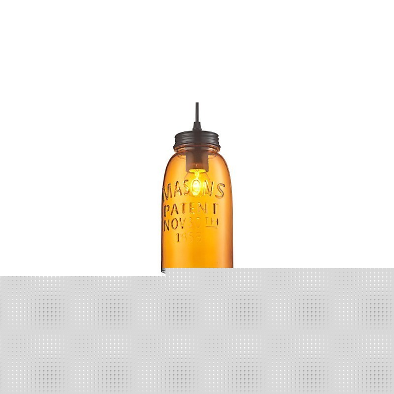 Μενταγιόν 1 Light Italy Style Διάφανη επιμετάλλωση