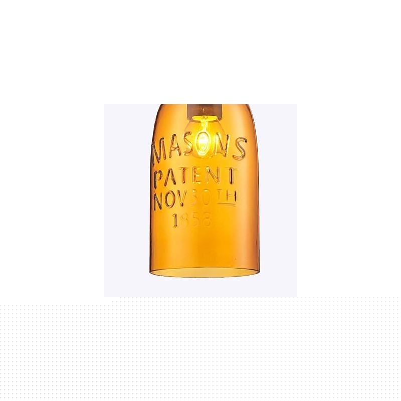 Μενταγιόν 1 Light Italy Style Διάφανη επιμετάλλωση