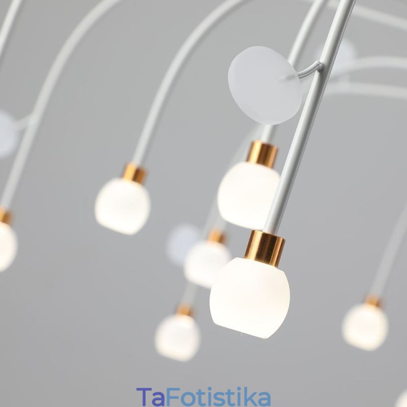 Κρεμαστό Φωτιστικό Nordic Creative Φυσικό Λευκό Φωτιστικό Οροφής 30 Φωτιστικά
