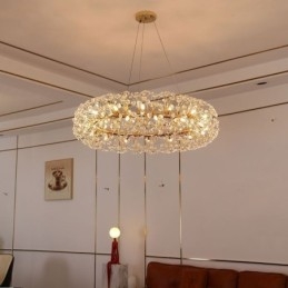 Κρεμαστό Φωτιστικό Μοντέρνο Μινιμαλιστικό Σφυρήλατο Σίδερο Κυκλικό Φωτιστικό Οροφής Sun Flower