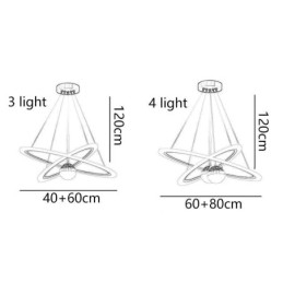 Φωτιστικό κρεμαστό Φωτιστικό οροφής από σφυρήλατο σίδερο Ακρυλικό Starry Sky Ring