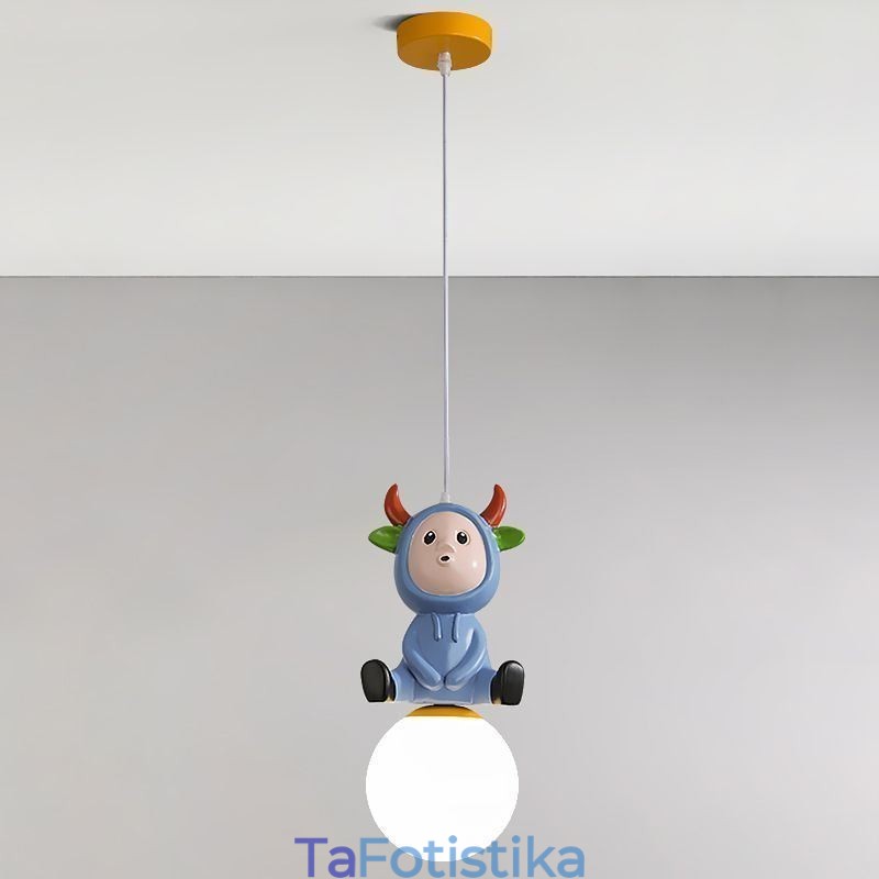 Φωτιστικό κρεμαστό μοντέρνο μινιμαλιστικό G9 Φωτιστικό οροφής από σφυρήλατο σίδηρο Rabbit Calf Resin