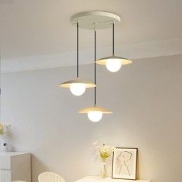 Σκανδιναβικό μενταγιόν Creative σφυρήλατο σίδηρο G9 Φωτιστικό οροφής δίσκου