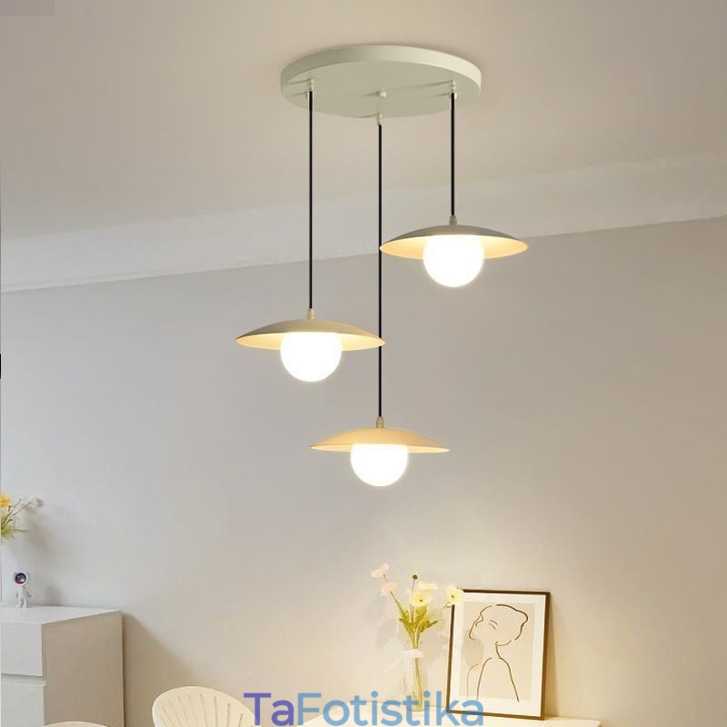 Σκανδιναβικό μενταγιόν Creative σφυρήλατο σίδηρο G9 Φωτιστικό οροφής δίσκου