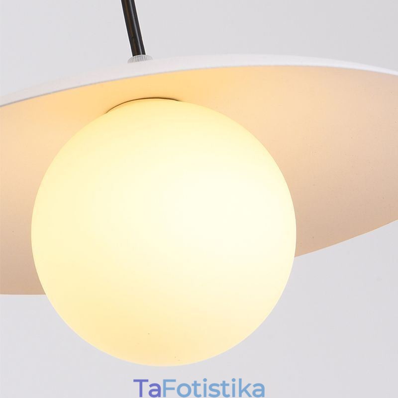 Σκανδιναβικό μενταγιόν Creative σφυρήλατο σίδηρο G9 Φωτιστικό οροφής δίσκου