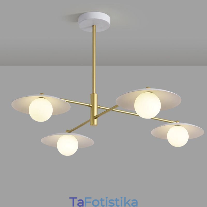 Φωτιστικό οροφής κρεμαστό Nordic Creative G9 από σφυρήλατο σίδερο