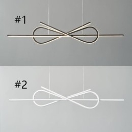 Απλό Κρεμαστό Φωτιστικό Οροφής Art Bowknot Αλουμινίου