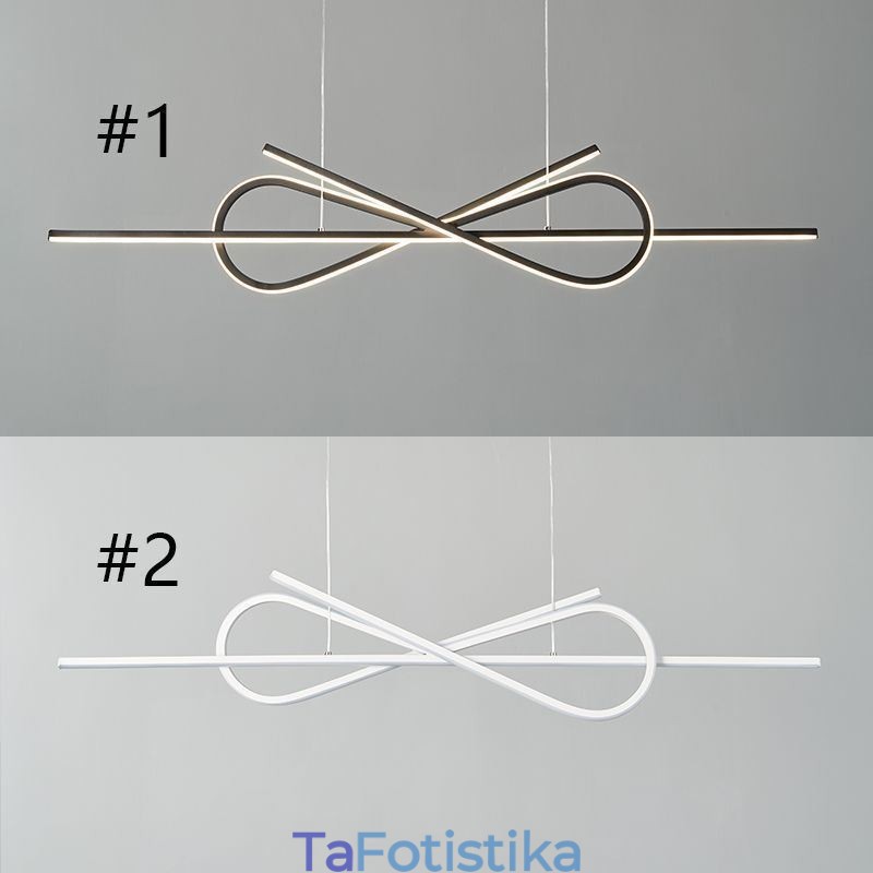 Απλό Κρεμαστό Φωτιστικό Οροφής Art Bowknot Αλουμινίου