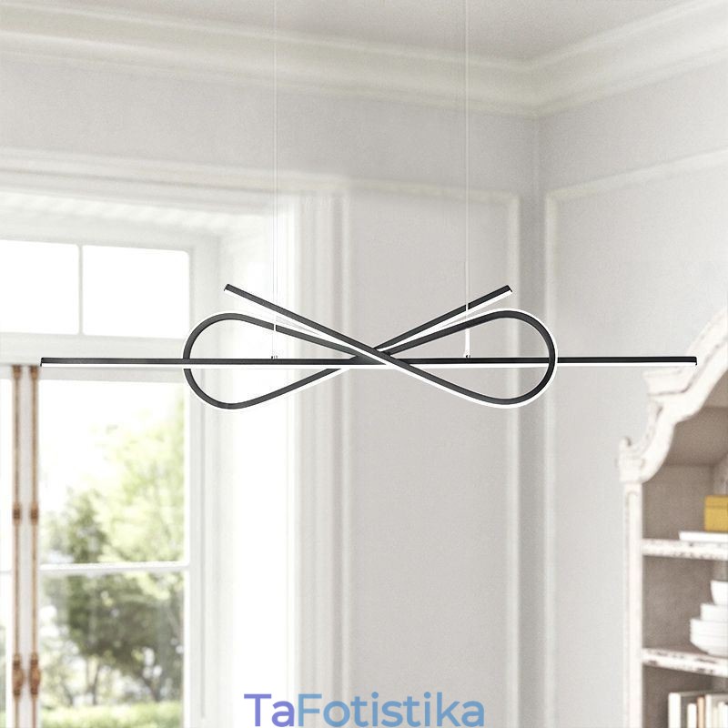 Απλό Κρεμαστό Φωτιστικό Οροφής Art Bowknot Αλουμινίου