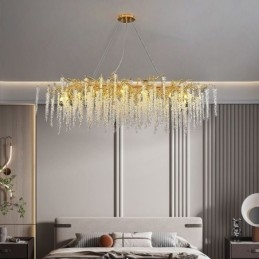 Γυάλινος πολυέλαιος Nordic Pendant Light Golden Branch G9
