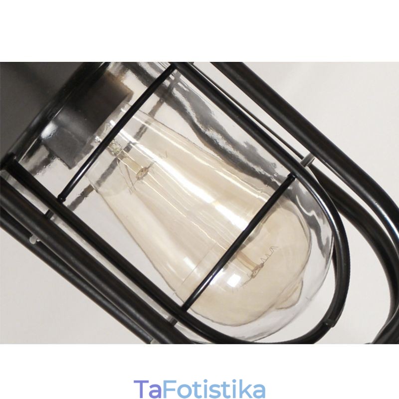 American Retro Outdoor Light Αδιάβροχο Birdcage Shape Pendant Light Garden