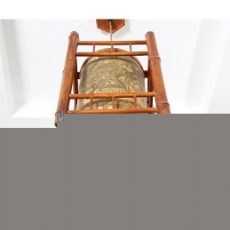 Ρετρό πολυέλαιος φαναριού από μπαμπού από ξύλο