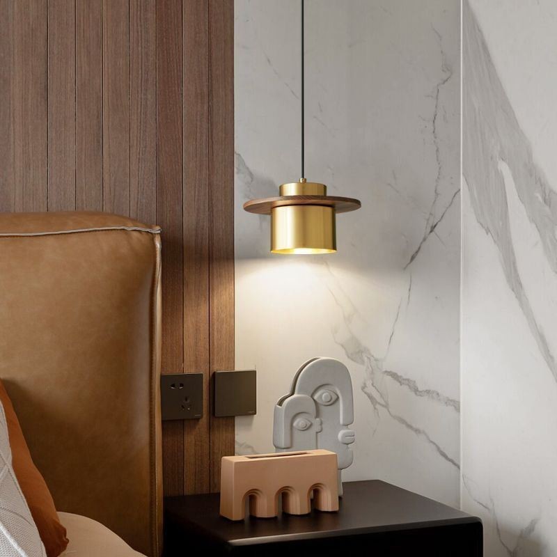 Μοντέρνο κρεμαστό φωτιστικό One Light Brass κρεμαστό φωτιστικό νησί