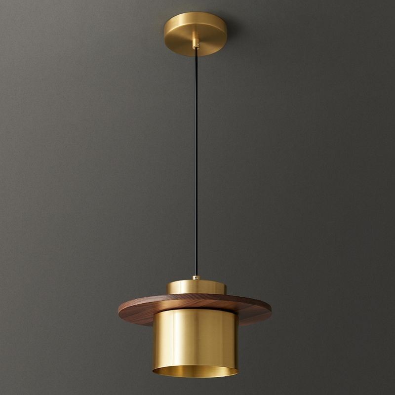 Μοντέρνο κρεμαστό φωτιστικό One Light Brass κρεμαστό φωτιστικό νησί