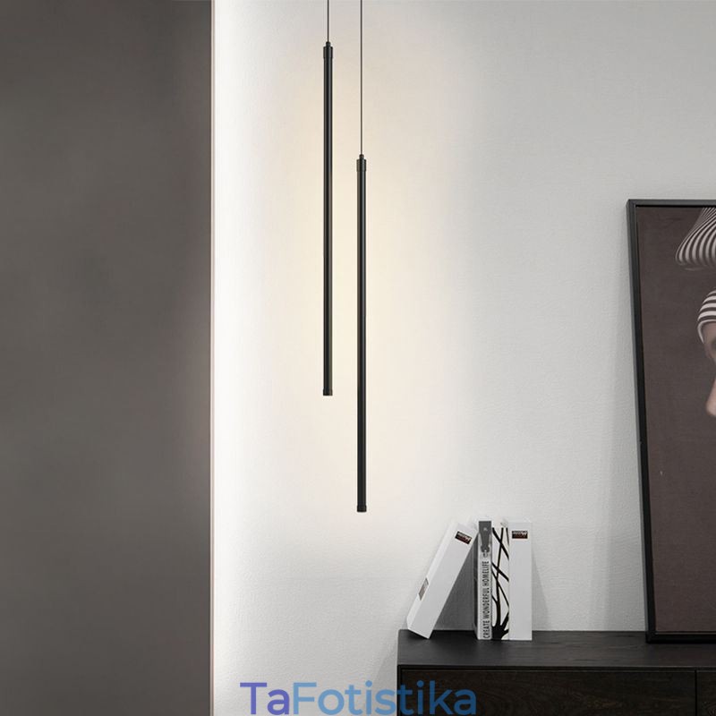 Κρεμαστό φως Nordic Long Tube Κρεμαστό Φωτιστικό Island