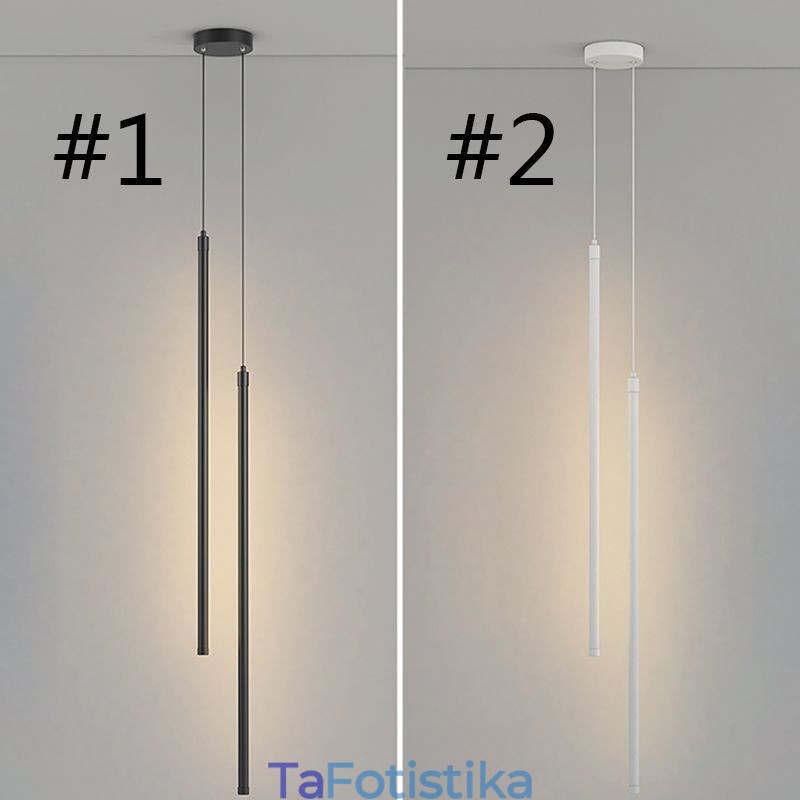 Κρεμαστό φως Nordic Long Tube Κρεμαστό Φωτιστικό Island