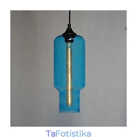 Μοντέρνο γυάλινο κρεμαστό φωτιστικό σε καφέ σχέδιο φυσαλίδων