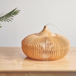 Κρεμαστό Ξύλινο Πλαίσιο Ανοιχτός πολυέλαιος σε σχήμα κολοκύθας