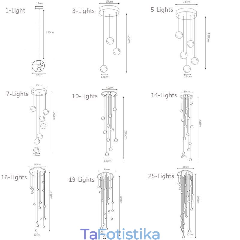 Μοντέρνο κρεμαστό κρυστάλλινο μπαλάκι ανοιχτόχρωμο κρυστάλλινο πολυέλαιος (Colorful Style Pls Επικοινωνήστε μαζί μας)