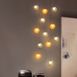 Μοντέρνο κρεμαστό κρυστάλλινο μπαλάκι ανοιχτόχρωμο κρυστάλλινο πολυέλαιος (Colorful Style Pls Επικοινωνήστε μαζί μας)