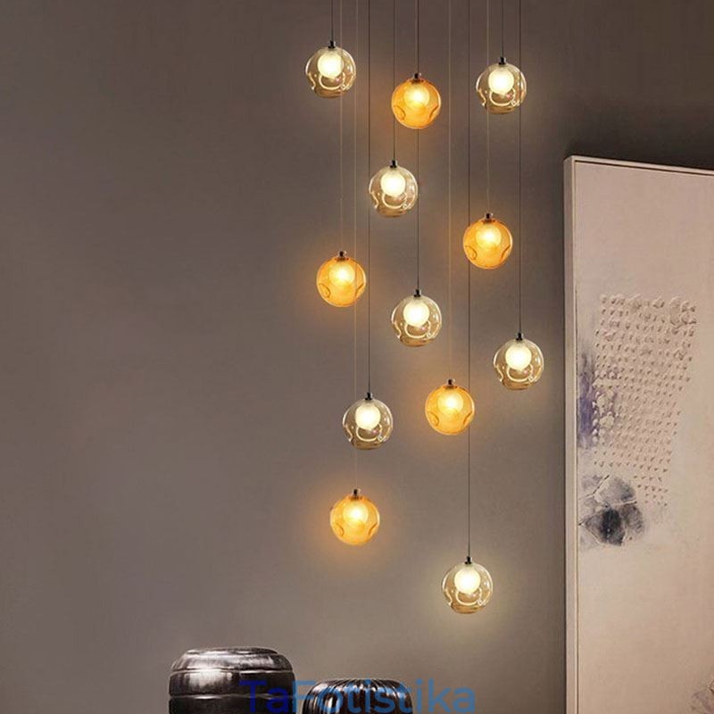 Μοντέρνο κρεμαστό κρυστάλλινο μπαλάκι ανοιχτόχρωμο κρυστάλλινο πολυέλαιος (Colorful Style Pls Επικοινωνήστε μαζί μας)