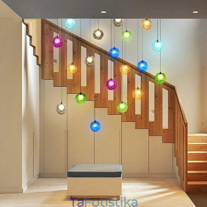 Μοντέρνο κρεμαστό κρυστάλλινο μπαλάκι ανοιχτόχρωμο κρυστάλλινο πολυέλαιος (Colorful Style Pls Επικοινωνήστε μαζί μας)