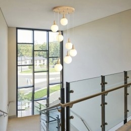 Γιαπωνέζικο Ξύλινο Κρεμαστό Φωτιστικό Φωτιστικό Nordic Glass