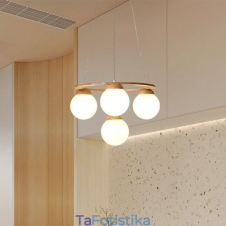 Φωτιστικό κρεμαστό μόριο πολυελαίου ιαπωνικού ξύλου Φωτιστικό κρεμαστό μόριο πολυελαίου ιαπωνικού ξύλου