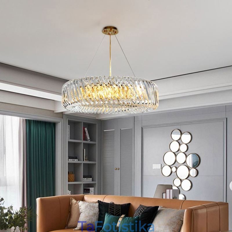 Κρεμαστό Κρεμαστό Κρεμαστό Φωτιστικό Στρογγυλό Γυάλινο Κρεμαστό