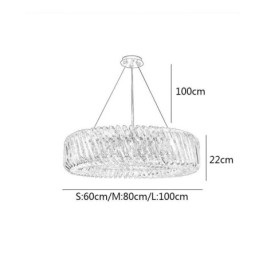Κρεμαστό Κρεμαστό Κρεμαστό Φωτιστικό Στρογγυλό Γυάλινο Κρεμαστό