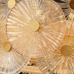 Μοντέρνος πολυέλαιος Spark Disc Firework Γυάλινο κρεμαστό φωτιστικό Home Deco Φωτισμός