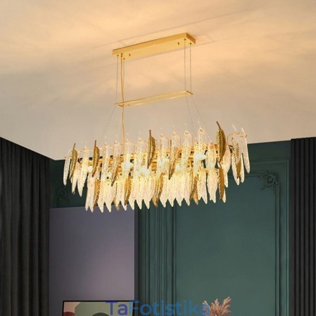 Artistic Glass Πολυέλαιος Φτερό Οβάλ Κρεμαστό Φωτιστικό Artistic Glass Πολυέλαιος Φτερό Οβάλ Κρεμαστό Φωτιστικό