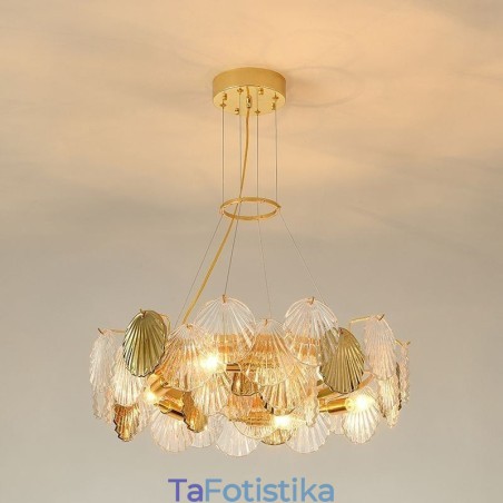 Τραπεζαρία μοντέρνα Shell Glass Chandelier Lights